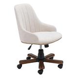 Gables Office Chair Off White - Zuo Modern 102001