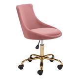 Mathair Office Chair Pink - Zuo Modern 101987