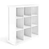 Simpli Home Artisan 9-Cube Bookcase, White