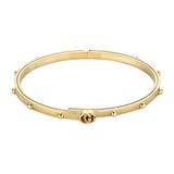 Gucci Jewelry | Host Pick Gucci Gg Running Bangle In 18k Yellow Gold | Color: Gold/Yellow | Size: 0.13" Wide 6" Inner Circumference