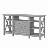 Bush Furniture Key West Tall TV Stand for 65 Inch TV in Cape Cod Gray - Bush Furniture KWV160CG-03