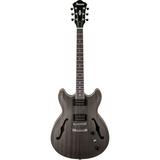Ibanez AS53 Artcore Series Hollow-Body Electric Guitar (Transparent Black Flat) AS53TKF