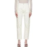 Off-white Twisted Seam Jeans - White - Totême Jeans