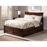 Harriet Bee Daury Full Solid Wood Panel Bed w/ Trundle Wood in Brown, Size 44.25 H x 57.0 W x 77.0 D in | Wayfair A784CA38DEE44F7AAD67DA5A35D6FEF1