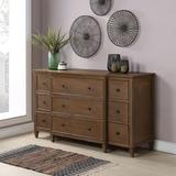 Safavieh Couture Phineas 64" Wide 9 Drawer Sideboard Wood in Brown, Size 36.0 H x 64.0 W x 20.0 D in | Wayfair SFV8507A