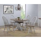 Sunset Trading Country Grove 3 Piece Counter Height Extendable Dining Set Wood in Brown/Gray | Wayfair