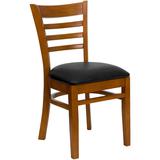 Flash Furniture XU-DGW0005LAD-CHY-BLKV-GG Restaurant Chair