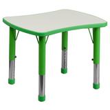 Flash Furniture YU-YCY-098-RECT-TBL-GREEN-GG Classroom Table