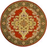 Brown/Red Indoor Area Rug - Alcott Hill® Abell Hand-Knotted Wool Area Rug Wool in Brown/Red, Size 93.0 W x 0.25 D in | Wayfair ALTH4467 43308058