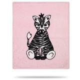 Harriet Bee Biali Baby Zebra Baby Blanket, Polyester in Pink, Size 36.0 H x 30.0 W x 1.0 D in | Wayfair C61DDD27FC5F4192AA780E040C8C2A16