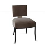 Caracole Classic Side Chair Fabric in Black, Size 32.0 H x 21.25 W x 24.5 D in | Wayfair CLA-016-285CC_2244-91CC_UP-214-CC