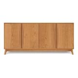 Copeland Furniture Catalina 66.13" Wide Walnut Solid Wood Sideboard Wood in Brown, Size 29.88 H x 66.13 W x 18.0 D in | Wayfair 6-CAL-40-03