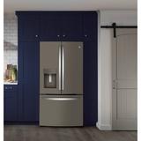 GE Appliances GE 36" Counter Depth French Door 22.1 cu. ft. Smart Refrigerator w/ Fingerprint Resistant Finish in Black | Wayfair GYE22GMNES