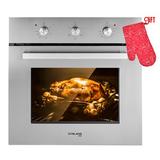 Gaslandchef 24" 2.3 cu. ft. Convection Electric Single Wall Oven w/ 6 Cooking Functions, Glass, Size 21.6 H x 23.4 W x 24.0 D in | Wayfair ES606MB