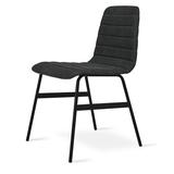 Gus* Modern Lecture Series Dining Chair Upholstered/Genuine Leather in Black, Size 30.0 H x 18.5 W x 20.5 D in | Wayfair ECCHLECT-vinmin