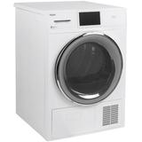 Haier Smart Appliances 4.1 cu. ft. High Efficiency Smart Electric Stackable Dryer w/ Reversible Door in White in Gray | Wayfair QFT15ESSNWW