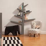 babyletto Spruce Tree 51" H x 41" W Popular Tree Bookcase Wood in Gray, Size 50.25 H x 40.75 W x 6.0 D in | Wayfair M4626G