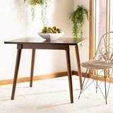 Bay Isle Home™ Jakob 3 Piece Dining Set Wood/Upholstered Chairs in Brown, Size 30.3 H x 36.0 W x 36.0 D in | Wayfair