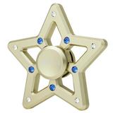 Matashi Crystal Christmas Tree Star Spinner w/ Crystal Holiday Shaped Ornament Crystal in Yellow, Size 2.75 H x 2.75 W x 0.25 D in | Wayfair
