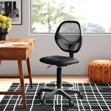 Symple Stuff Drafting Chair Wood/Upholstered/Metal in Black/Brown, Size 40.75 H x 26.0 W x 23.0 D in | Wayfair SYPL1621 28392480