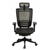 Symple Stuff Ergonomic Mesh Task Chair Upholstered/Mesh/Metal in Black, Size 44.29 H x 27.0 W x 27.0 D in | Wayfair SYPL4436 44396993