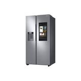 Samsung Family Hub 35.875" Counter Depth Side by Side 21.5 cu. ft. Refrigerator, Stainless Steel in Black, Size 70.625 H x 35.875 W x 28.625 D in