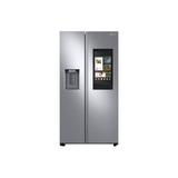 Samsung 35.875" Side by Side 26.7 cu. ft. Smart Refrigerator w/ Family Hub, Stainless Steel in Black | Wayfair RS27T5561SR/AA
