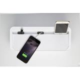 UT Wire In-Box Charging Station & Power Strip Storage in White, Size 4.5 H x 12.5 W x 5.25 D in | Wayfair UTW-BXSM-WH