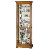 Darby Home Co Broadnax Lighted Curio Cabinet Wood/Glass in Brown, Size 78.0 H x 28.0 W x 17.0 D in | Wayfair D65C4736808A4DEE96A7C6C2D3A750DC