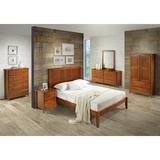 Three Posts™ Faringdon Solid Wood Platform Bed Wood in Brown/Green, Size 52.0 H x 60.0 W x 80.0 D in | Wayfair AB26DDA3957845E5BF0127364FEA42B1