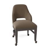Fairfield Chair Darien Side Chair Wood/Upholstered/Fabric in Green/Gray/Black, Size 34.0 H x 21.0 W x 24.5 D in | Wayfair
