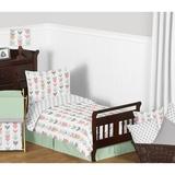 Sweet Jojo Designs Mod Arrow 5 Piece Toddler Bedding Set in Pink/Green/Gray | Wayfair ModArrow-CR-MT-Tod