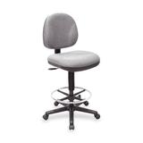Symple Stuff Hudock Drafting Chair Upholstered/Metal in Gray, Size 40.5 H x 24.0 W x 24.0 D in | Wayfair 1B0CD493D74B4B91B4BBD053ACC360C6