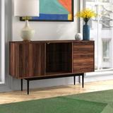 Foundstone™ Kinsey 52" Wide 2 Drawer Buffet Table Wood in Brown, Size 30.0 H x 52.0 W x 15.75 D in | Wayfair 5B7A680640774A16B7F532020C2AD977