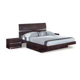 Orren Ellis Renesla Solid Wood & Storage Platform Bed Wood & Upholstered/ in White | Wayfair 827CDD5991254F7DA45A535042980B51