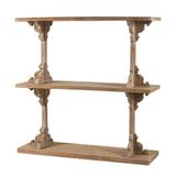One Allium Way® Alvin 53.9" W Etagere Bookcase Wood in Brown, Size 53.9 H x 53.9 W x 15.7 D in | Wayfair E76C901ADEE6418EAEB62959491BC3CE