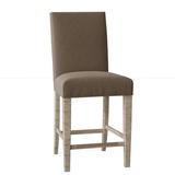 Fairfield Chair Clark 26" Counter Stool Upholstered in Green/Indigo/Brown, Size 41.5 H x 19.5 W x 23.0 D in | Wayfair 1015-C7_ 9177 93_ FrenchOak
