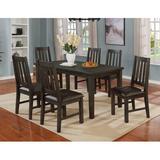 Gracie Oaks Zareen 6 - Person Dining Set Wood/Upholstered Chairs in Gray, Size 30.5 H in | Wayfair 111DF374757347A7AD7BC25687B3D272