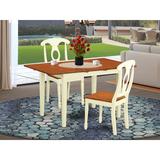 August Grove® Gosson Butterfly Leaf Rubberwood Solid Wood Dining Set Wood in Brown/White, Size 29.0 H in | Wayfair BC2B3516127142988F93C08EA0045D83