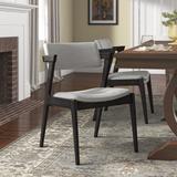 Wade Logan® Keeler Side Chair Wood/Upholstered/Fabric in Brown, Size 31.3 H x 20.87 W x 22.24 D in | Wayfair E531E8832FBE42B9ACFC1441022C565E