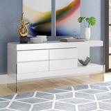 Wade Logan® Thane Buffet Table Wood in White, Size 31.0 H x 72.5 W x 18.0 D in | Wayfair D7739D99AF2D476EB961E425A57E0EF1