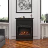 Charlton Home® Tyla Electric Fireplace in Black, Size 44.7 H x 40.5 W x 12.5 D in | Wayfair 9D75CCEBAB08431FBB1D56F80A22142F