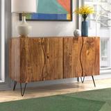 Trent Austin Design® Godalming Solid Acacia Wood Sideboard Wood in Brown, Size 32.0 H x 54.0 W x 18.0 D in | Wayfair