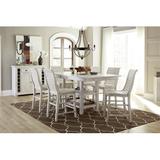 Gracie Oaks Jaici Bar Height Extendable Dining Table Wood in White, Size 36.0 H in | Wayfair BCC96606B7B1446AB18BF7B7433CDD3B