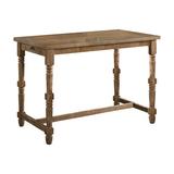 Rosalind Wheeler Demartini Counter Height Dining Table Wood in Brown/Green, Size 37.0 H x 54.5 W x 32.0 D in | Wayfair