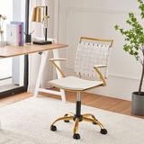 Everly Quinn Ramiro Executive Chair Upholstered in White, Size 32.28 H x 22.0 W x 18.89 D in | Wayfair 1220290AEBFC4755892978C126224AB6
