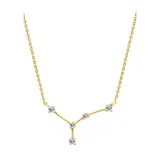 J'admire Yellow Gold Plated Sterling Silver 1/5 Ct. T.w. Swarovski® Cubic Zirconia Zodiac Star Sign Pendant Necklace, 16 In + 2 In Extender