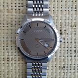 Gucci Accessories | New Men's Gucci 126 Lg Stainless Steel Watch | Color: Silver/Tan | Size: 42mm (1.6)