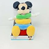 Disney Toys | Disney Baby Mickey Mouse Plush Stacking Rings Nwt | Color: Blue/Green/Yellow | Size: Osbb