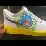 Nike Shoes | Hand Painted Rick And Morty Af1 | Color: White | Size: 5-12